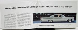 1959 Mercury Dealer Sales Folder America's Liveliest Luxury Car M59 104