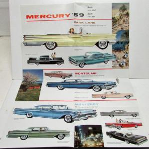 1959 Mercury Dealer Sales Folder America's Liveliest Luxury Car M59 104