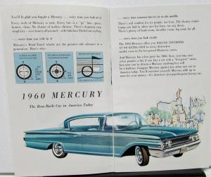 1960 Mercury Dealer Sales Pocket Brochure Full Line Original