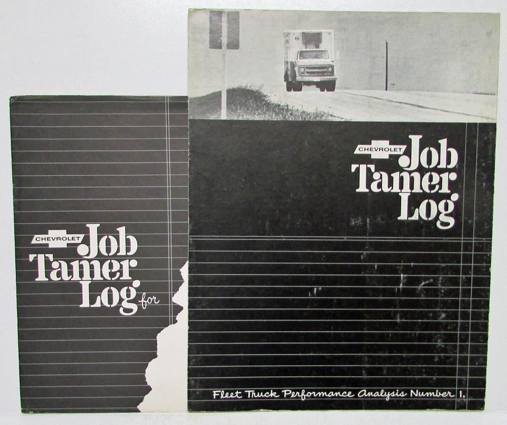 1968 Chevrolet Job Tamer Log Fleet Truck Sales Brochure with Envelope