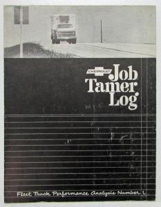 1968 Chevrolet Job Tamer Log Fleet Truck Sales Brochure with Envelope