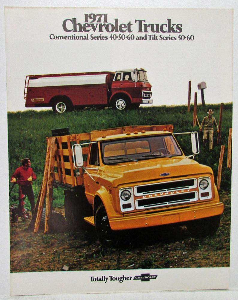 1971 Chevrolet Trucks Conventional Series and Tilt Series Sales Brochure