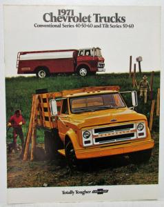 1971 Chevrolet Trucks Conventional Series and Tilt Series Sales Brochure