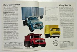 1971 Chevrolet Trucks Conventional Series and Tilt Series Sales Brochure