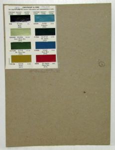 1971 Chevrolet Truck Color Paint Chips Centari Dulux Lucite