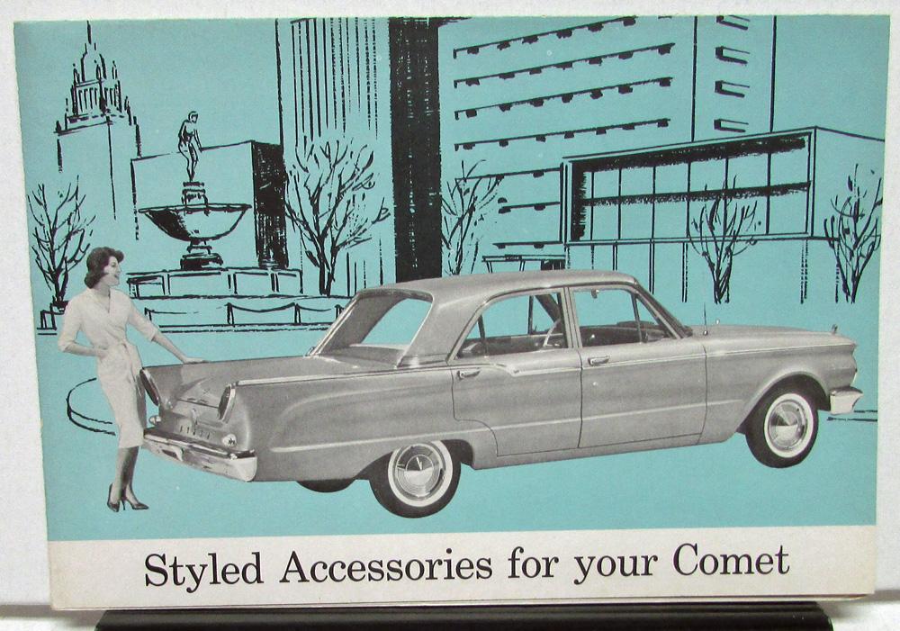 1960 Mercury Comet Dealer Accessories Sales Brochure Folder Options