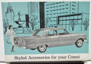 1960 Mercury Comet Dealer Accessories Sales Brochure Folder Options