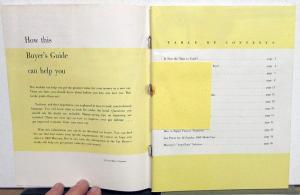 1960 Mercury Dealer New Car Buyers Guide Information Tips Prices Comparisons