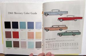 1960 Mercury Dealer New Car Buyers Guide Information Tips Prices Comparisons
