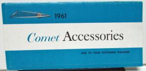 1961 Mercury Comet Dealer Accessories Sales Brochure Options Original