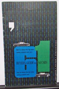 1961 Mercury Sales Brochure Mailer Buyers Guide Features Prices Full Line