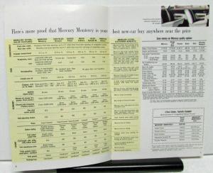 1961 Mercury Sales Brochure Mailer Buyers Guide Features Prices Full Line
