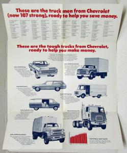 1972 Chevrolet Trucks Good News For You Fleet Sales Mailer Folder