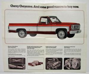 1973 Chevrolet Big Value Chevy Pickups Sales Mailer Folder