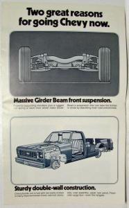 1973 Chevrolet Big Deals on Big Value Chevy Trucks Sales Mailer Folder