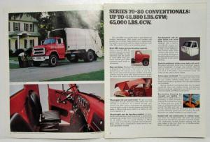 1974 Chevrolet Heavies Series 70 80 HV HM JV JM Truck Sales Folder Original