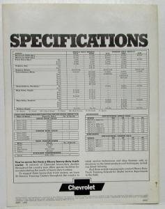 1974 Chevrolet Heavies Series 70 80 HV HM JV JM Truck Sales Folder Original