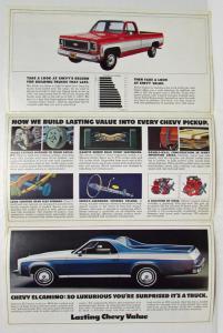 1974 Chevrolet What Lasting Chevy Truck Value is All About Sales Mailer Folder