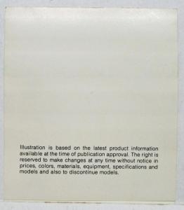 1977 Chevrolet Luv Factory Exterior Colors Sales Folder Original