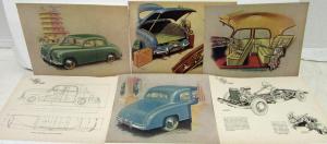 1951 1952 Singer Motors Series 1500 Portfolio & Plates Pages Original England