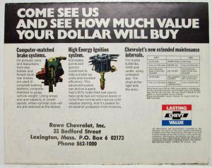 1975 Chevrolet Nobody Beats Chevys Price on Trucks Like These Sales Folder