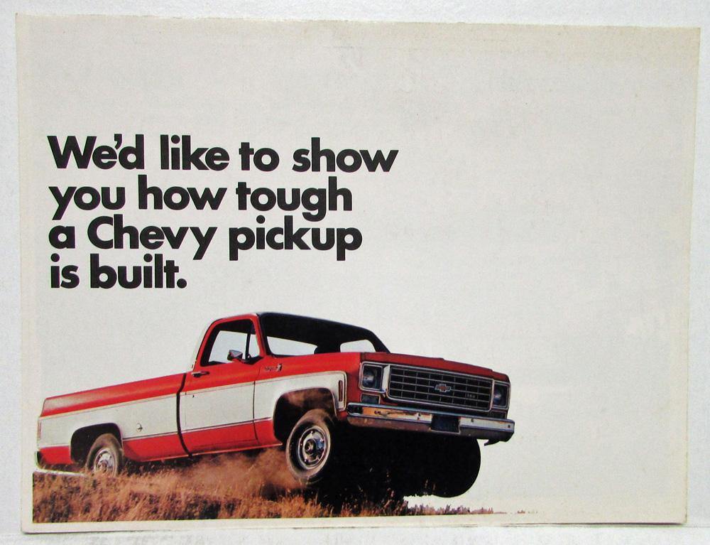 1975 Chevrolet Show How Tough a Chevy Pickup Truck is Built Folder