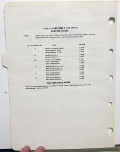 1975 1976 Chevrolet and GMC Truck Paint Chips by Rinshed Mason