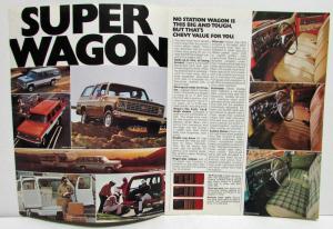 1976 Chevrolet Suburban Your Moneys Worth Mile After Mile Sales Brochure