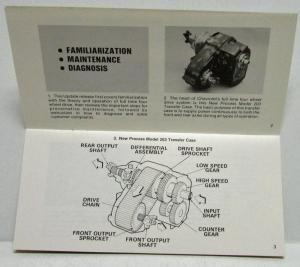 1975 1976 Chevrolet Trucks Transfer Case Diagnosis Technician Booklet Original