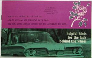 1962 Pontiac GM Brochure Helpful Hints For The Lady Behind The Wheel Convertible