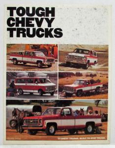 1977 Chevrolet Tough Chevy Trucks Full Line Sales Folder Blazer ElCamino Luv Van
