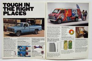 1977 Chevrolet Tough Chevy Trucks Full Line Sales Folder Blazer ElCamino Luv Van