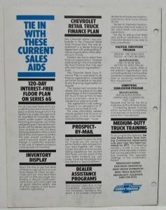 1977 Chevrolet Trucks Get Rolling Series 60 65 Conventional Sales Folder-Dealers