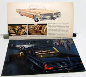 1962 Pontiac Bonneville Star Chief Catalina Safari Grand Sales Brochure Original