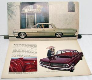 1962 Pontiac Bonneville Star Chief Catalina Safari Grand Sales Brochure Original