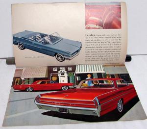 1962 Pontiac Bonneville Star Chief Catalina Safari Grand Sales Brochure Original