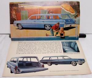 1962 Pontiac Bonneville Star Chief Catalina Safari Grand Sales Brochure Original