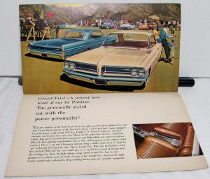 1962 Pontiac Bonneville Star Chief Catalina Safari Grand Sales Brochure Original