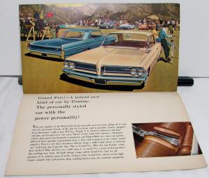 1962 Pontiac Bonneville Star Chief Catalina Safari Grand Sales Brochure Original