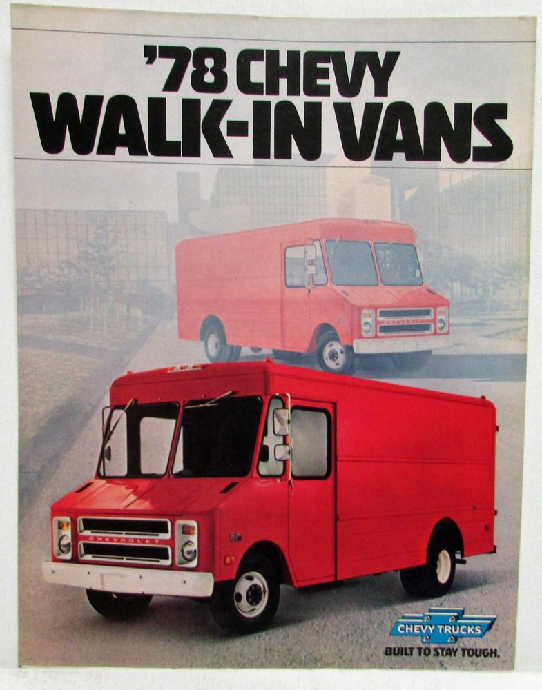 1978 Chevrolet Walk-In Vans Sales Folder