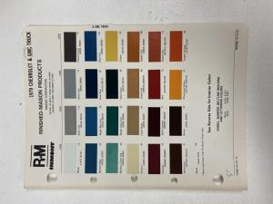 1979 Chevrolet and GMC Truck Paint Chips by Rinshed Mason