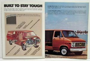 1979 Chevrolet Vans Sportvans Caravans Nomads Sales Brochure