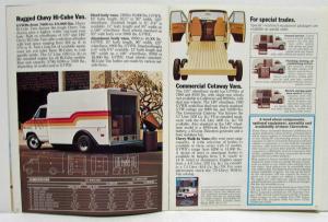 1979 Chevrolet Vans Sportvans Caravans Nomads Sales Brochure