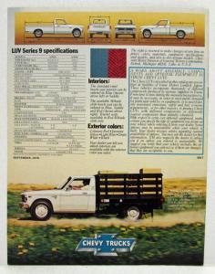 1979 Chevrolet Luv Series 9 Sales Brochure