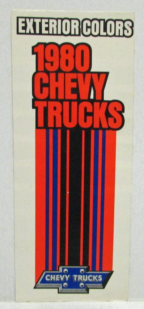 1980 Chevrolet Trucks Factory Exterior Colors