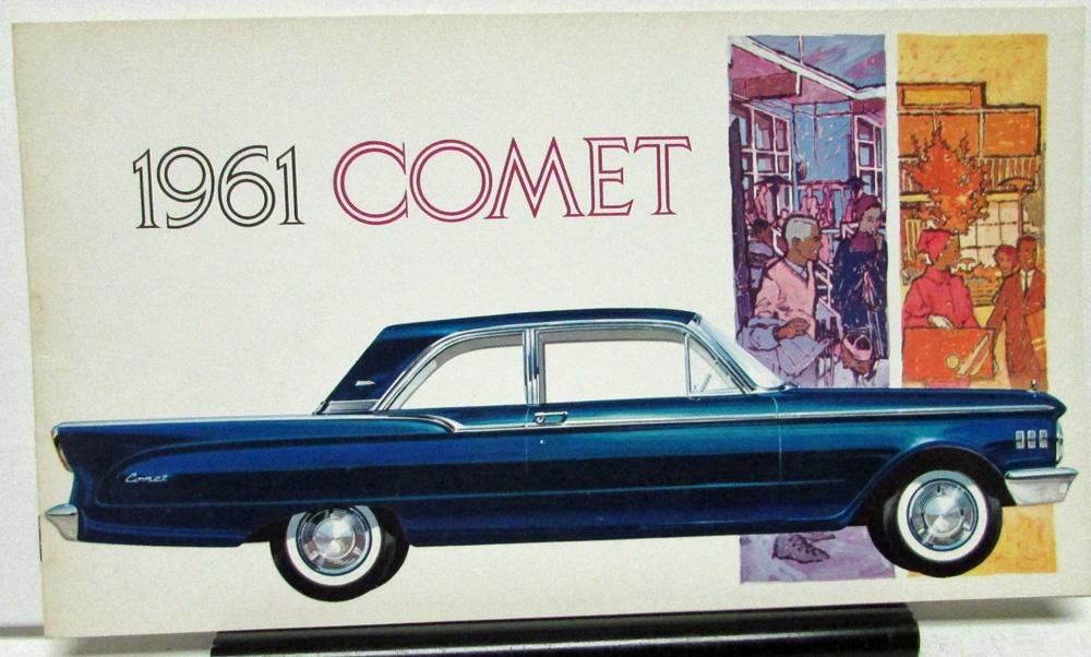 1961 Mercury Comet Dealer Sales Brochure Color Features Original