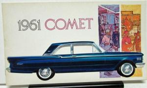1961 Mercury Comet Dealer Sales Brochure Color Features Original