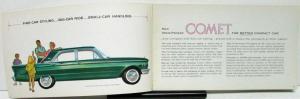1961 Mercury Comet Dealer Sales Brochure Color Features Original