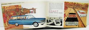 1961 Mercury Comet Dealer Sales Brochure Color Features Original