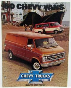 1980 Chevrolet Vans Sportvan Nomad Caravan Hi-Cube Sales Brochure